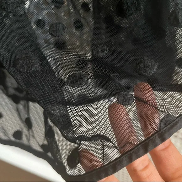 Lord & Taylor Sheer, Button-down, Collared Blouse Size XL Free with Purchase - Picture 6 of 10